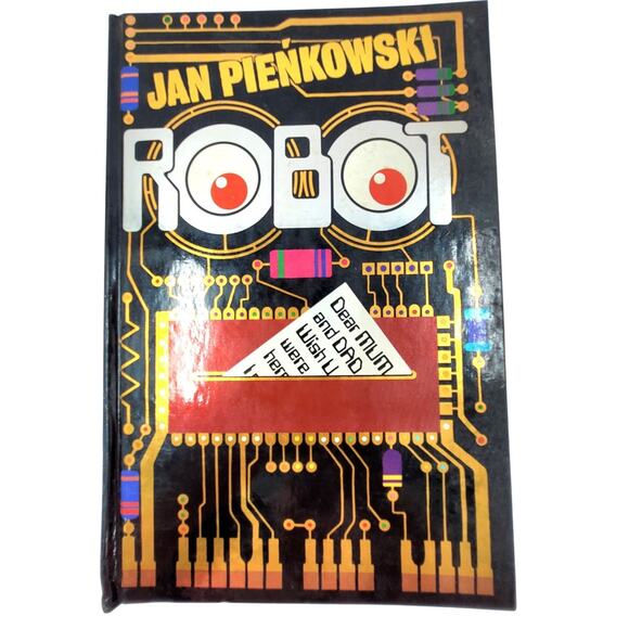 Vintage Robot Pop Up Book 1981 Jan Pienkowski Retro Pop Up Art Collectible - Picture 1 of 15